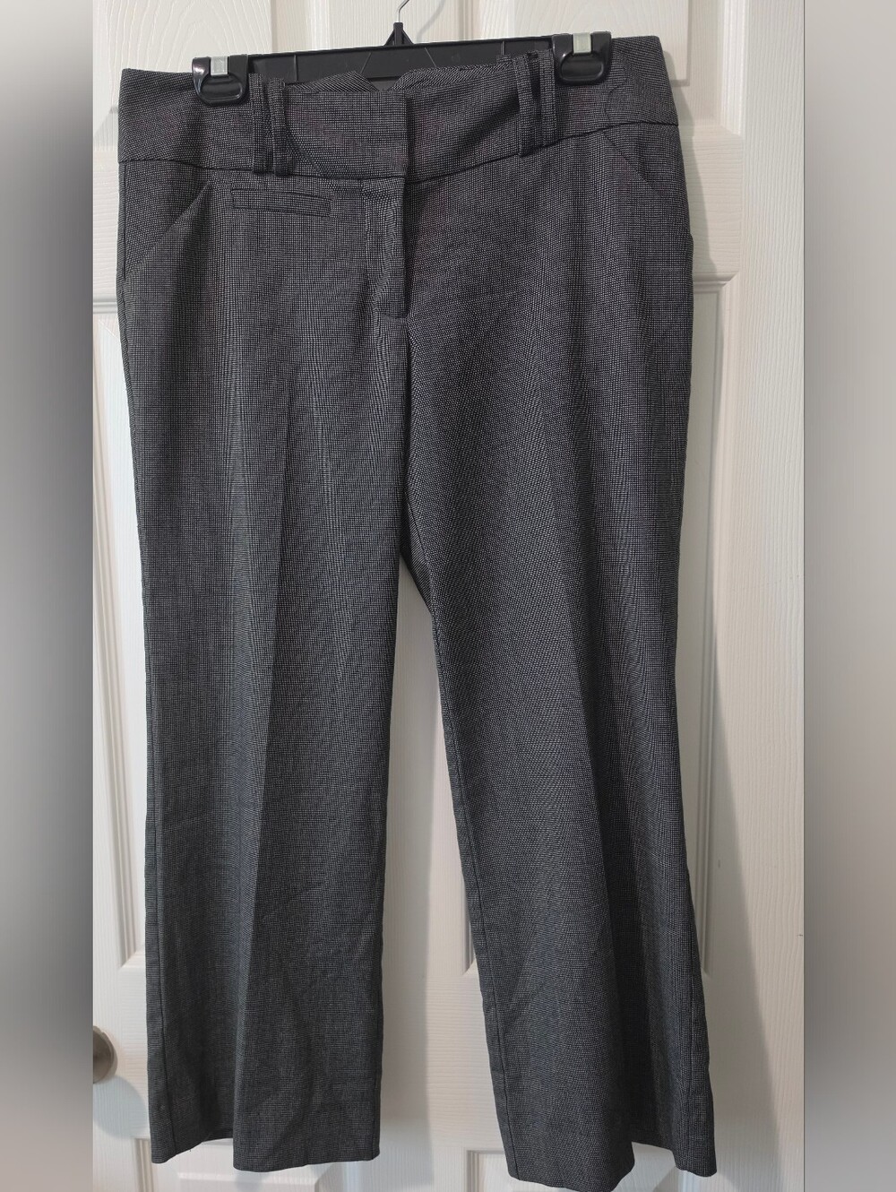 My Michelle Dark Charcoal Gray Straight Leg Dress Pants